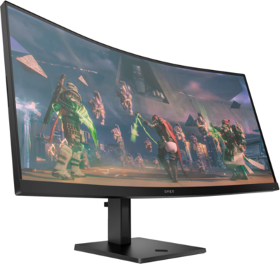 OMEN by HP 34" Ívelt Gaming monitor 34c WQHD AG 3440x1440 165Hz 400cd, 3000:1, 1ms, DisplayPort, HDMI - fekete