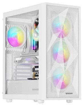 Genesis Diaxid 605 ARGB Midi PC ház, fehér