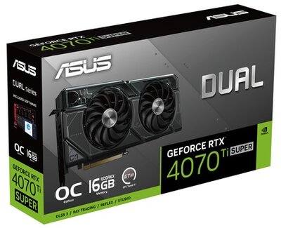 ASUS NVIDIA GeForce RTX 4070 Ti SUPER 16GB GDDR6X - DUAL-RTX4070TIS-O16G