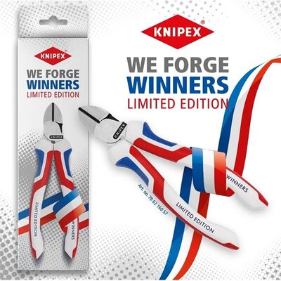 KNIPEX Fogó, Oldalcsípő, Winners olimpiai limitált kiadás, 160mm