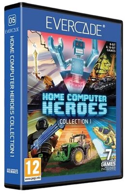 Evercade #C5 Home Computer Heroes Collection 7in1 Retro Multi Game játékszoftver csomag