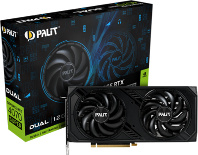 PALIT NVIDIA RTX4070 Super Dual 12GB GDDR6X - NED407S019K9-1043D