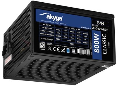 Akyga 800W - Classic - 12cm - AK-C1-800