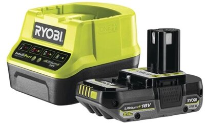 Ryobi 1x 18V One Plus™ (2,0 Ah) Lithium+ akkumulátor és töltő szett - RC18120-120C