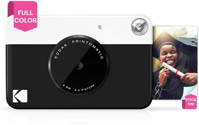 KODAK Printomatic instant fényképezőgép, Zink 2x3" papírméret, fekete