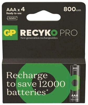 GP akku ReCyko micro ceruza (AAA) 800mAh 4db/cs NiMH