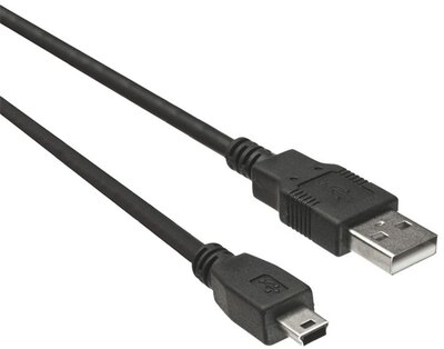 PREMIUMCORD Kábel USB 2.0 A - Mini B USB (5pin), 5m , fekete