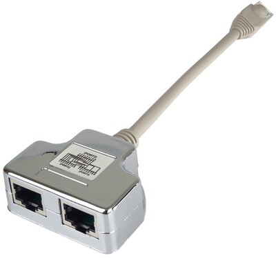 PREMIUMCORD Moduláris RJ45 elosztó 2 port 10/100Base T