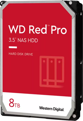 HDD Desktop WD Red Pro (3.5", 8TB, 512MB, 7200 RPM, SATA 6 Gb/s)