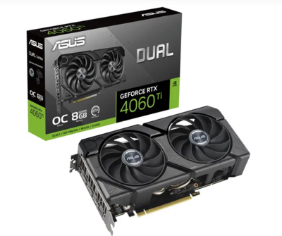 ASUS Video Card Nvidia DUAL-RTX4060TI-O16G-EVO