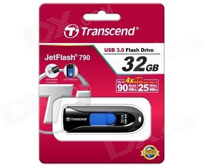 Transcend JetFlash 790 32 GB fekete/kék
