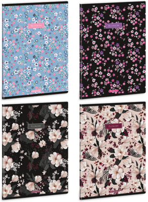 Ars Una Flowery-Mix 24 (5424) A5 extra kapcsos vonalas füzet