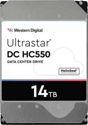 HDD Server WD/HGST Ultrastar 14TB DC HC550, 3.5’’, 512MB, 7200 RPM, SATA, 512E SE, SKU: 0F38581