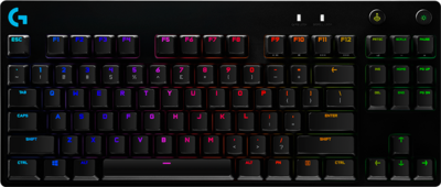 LOGITECH G PRO X TKL LIGHTSPEED Mechanical Gaming Keyboard - BLACK - US INT'L - TACTILE