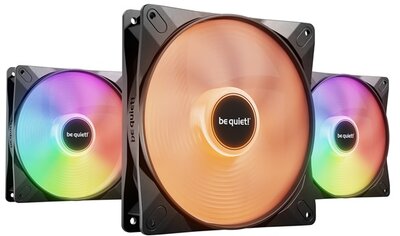 Be Quiet! Cooler 14cm - LIGHT WINGS LX 140mm PWM Triple-Pack (RGB, 1200rpm, 22,9dB, fekete)