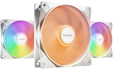 Be Quiet! Cooler 12cm - LIGHT WINGS LX 120mm PWM White Triple-Pack (RGB, 1600rpm, 25,5dB, fehér)