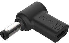 Conceptronic átalakító - ABBY15PC03 (USB-C to ACER/Universal 5.5x1,7mm 18-20V, PD:100W, fekete)