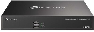 TP-link NVR rögzítő - NVR1004H (4 csatorna, H265+, 5MP, HDMI, VGA, 2xUSB, 1x Sata(max10TB), audio)