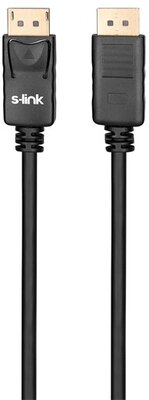 S-Link Kábel - SLX-460 (DisplayPort kábel, 4K, apa/apa, aranyozott, 1,5m)