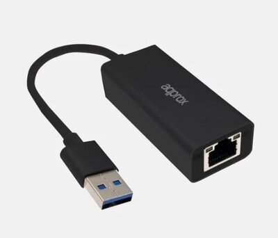 APPROX Átalakító - USB3.0 to 2.5G RJ45 (10/100/1000/2500Mbps) Fekete