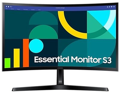 Samsung Monitor 24" - S24D360GAU (VA, 1920x1080, 16:9, FHD, 100HZ, 250cd/m2, 4ms, Curved)