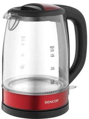 Sencor SWK 7401RD vízforraló üveg 1,7L