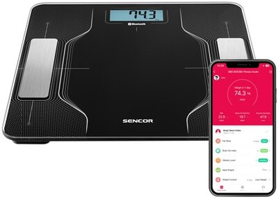 SZEMÉLYMÉRLEG SMART FITNESS Sencor SBS 8002BK