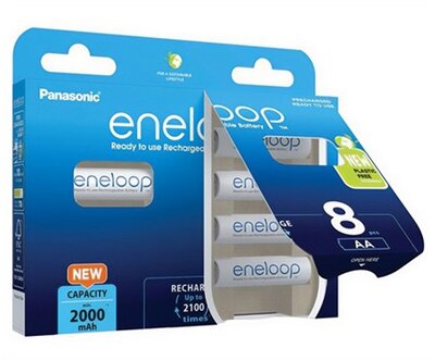 eneloop BK-3MCDE/8BE AA/ceruza 2000mAh Ni-MH akkumulátor 8db