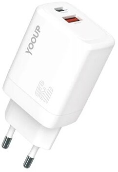 Yooup NC48-D HÁLÓZATI TÖLTŐ PD 45W DUPLA USB-A USB-C