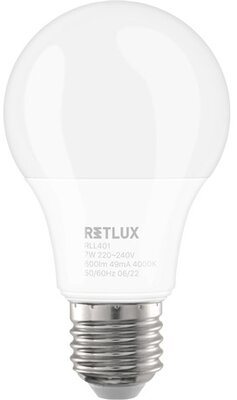 Retlux RLL 401 led izzó a60 e27 7w cw