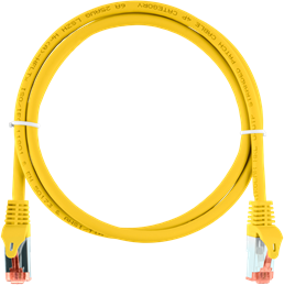 NIKOMAX Patch kábel S/FTP CAT6a LSOH, Essential Series, 3m, sárga