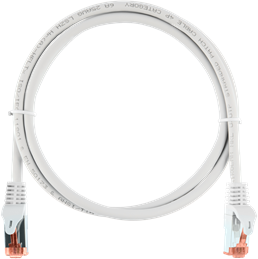 NIKOMAX Patch kábel S/FTP CAT6a LSOH, Essential Series, 1,5m, fehér