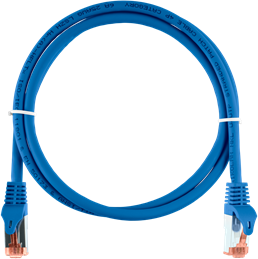 NIKOMAX Patch kábel S/FTP CAT6a LSOH, Essential Series, 1,5m, kék