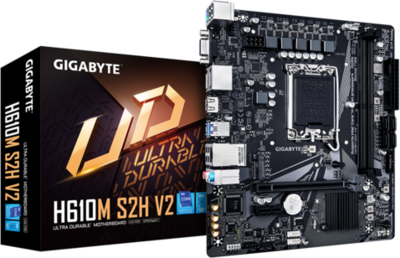GIGABYTE Alaplap S1700 H610M S2H V2 INTEL H610, mATX