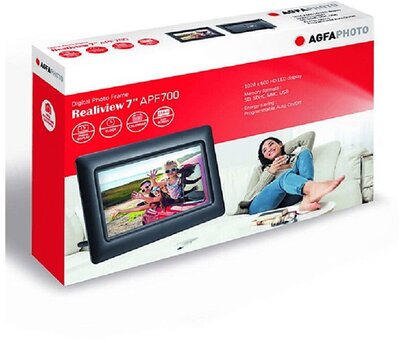 Agfa APF700 digitális 7" fekete képkeret
