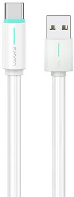 USAMS SJ734USB02 usams yu adatkábel (usb - type-c, 18w, gyorstöltő, 100cm) fehér