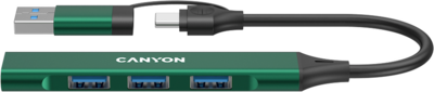 Canyon CNS-TDS02GR canyon hub ds-02 4in1 usb-a/c green