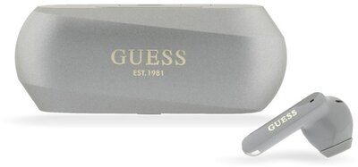 CG MOBILE GUTWSC2MCDSE guess elongated metallic bluetooth fülhallgató sztereo (v5.3, tws, mikrofon, zajszűrő + töltőtok) szürke