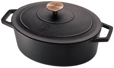 Berlinger Haus BH/6494 ovális öntöttvas pecsenyesütő, 30 cm