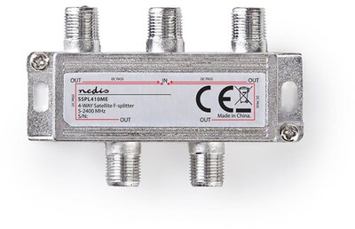 Nedis SSPL410ME nedis f elosztó 1-be - 4-ki, 5 - 2400 mhz | 6,5 db, sspl410me