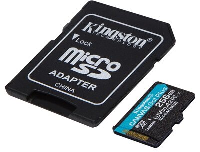 Kingston SDCG4/256GB kingston memóriakártya microsdxc 256gb canvas go plus gen4 200r a2 u3 v30 + adapter