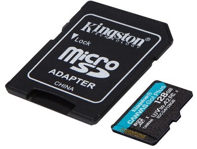Kingston SDCG4/128GB kingston memóriakártya microsdxc 128gb canvas go plus gen4 200r a2 u3 v30 + adapter