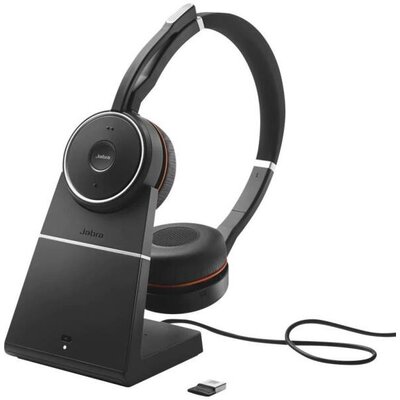 Jabra 7599-842-199 jabra fejhallgató - evolve 75 se ms stereo bluetooth vezeték nélküli, mikrofon + tartó állvány
