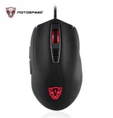 Genius MOTOSPEED V60 motospeed vezetékes egér optikai v60, esport, pmw3325 chip