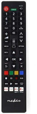 Nedis TVRC45PASHBK nedis csere távirányító ,panasonic , sharp ,előre programozott, amazon prime , disney+ , netflix , rakuten tv , youtube