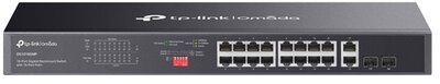 TP-Link DS1018GMP tp-link switch 16x1000mbps (poe+) + 2xgigabit sfp fémházas rackes, ds1018gmp