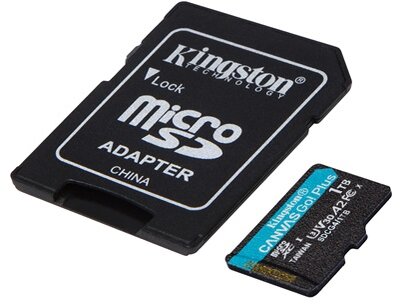 Kingston SDCG4/1TB kingston memóriakártya microsdxc 1tb canvas go plus gen4 200r a2 u3 v30 + adapter