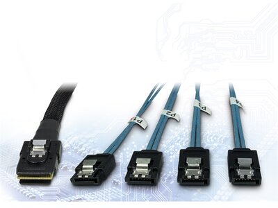 ARGUS 88885237 argus kábel sff 8087 ipass - 4x sata, 1m croossover