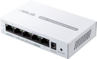 Asus EBP15 asus expertwifi switch 5x1000mbps (4xpoe+) fémházas asztali, ebp15