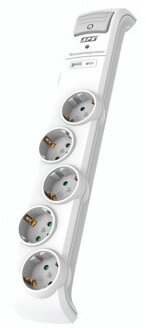 SPS SRG5-U sps túlfeszültségvédő elosztó, 1,5 méteres, 5 din + 1 usb + 1 usb-c